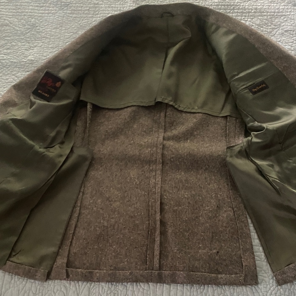Vintage Wool Women's Blazer with Elbow Accents - Picture 4 of 6